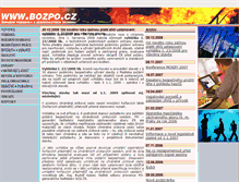 Tablet Screenshot of bozpo.cz