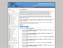 Tablet Screenshot of konzultant.bozpo.sk